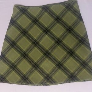 Plaid Green Women's Skirt